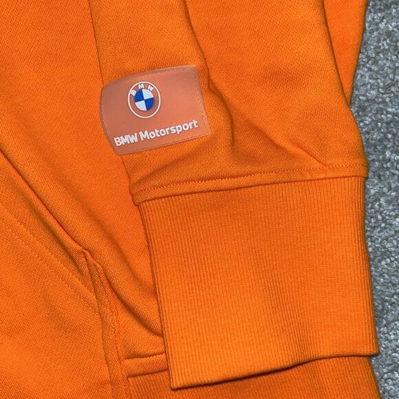 New Vibrant Orange Puma BMW Motorsport MMS Street Hoodie Hooded sweatshirt XXL - Picture 5 of 8